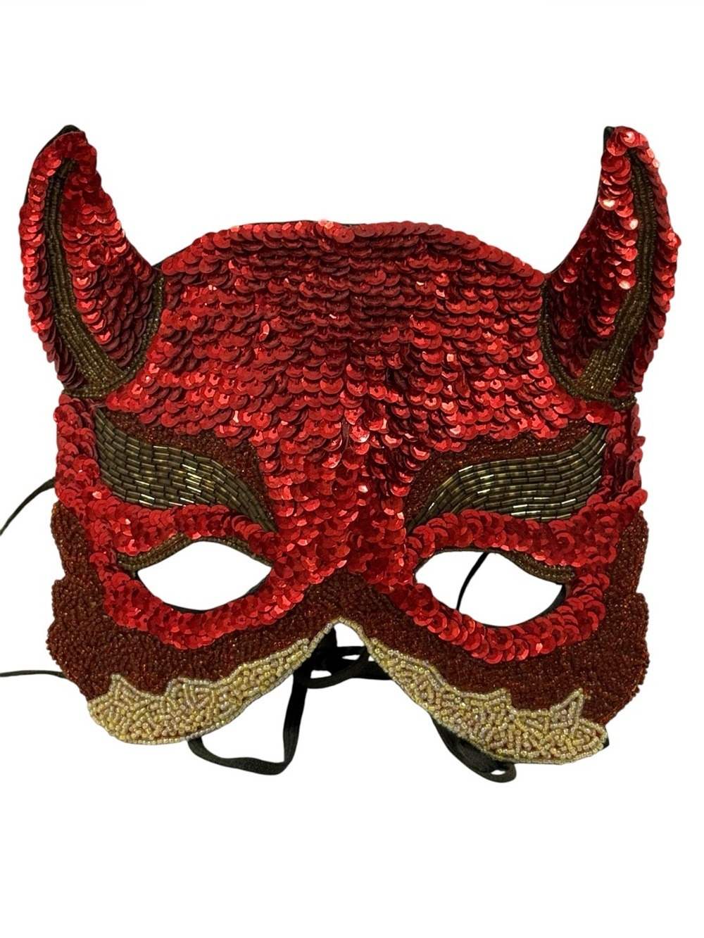 Vintage Red Silvestri Devil Mardi Gras Halloween Mask